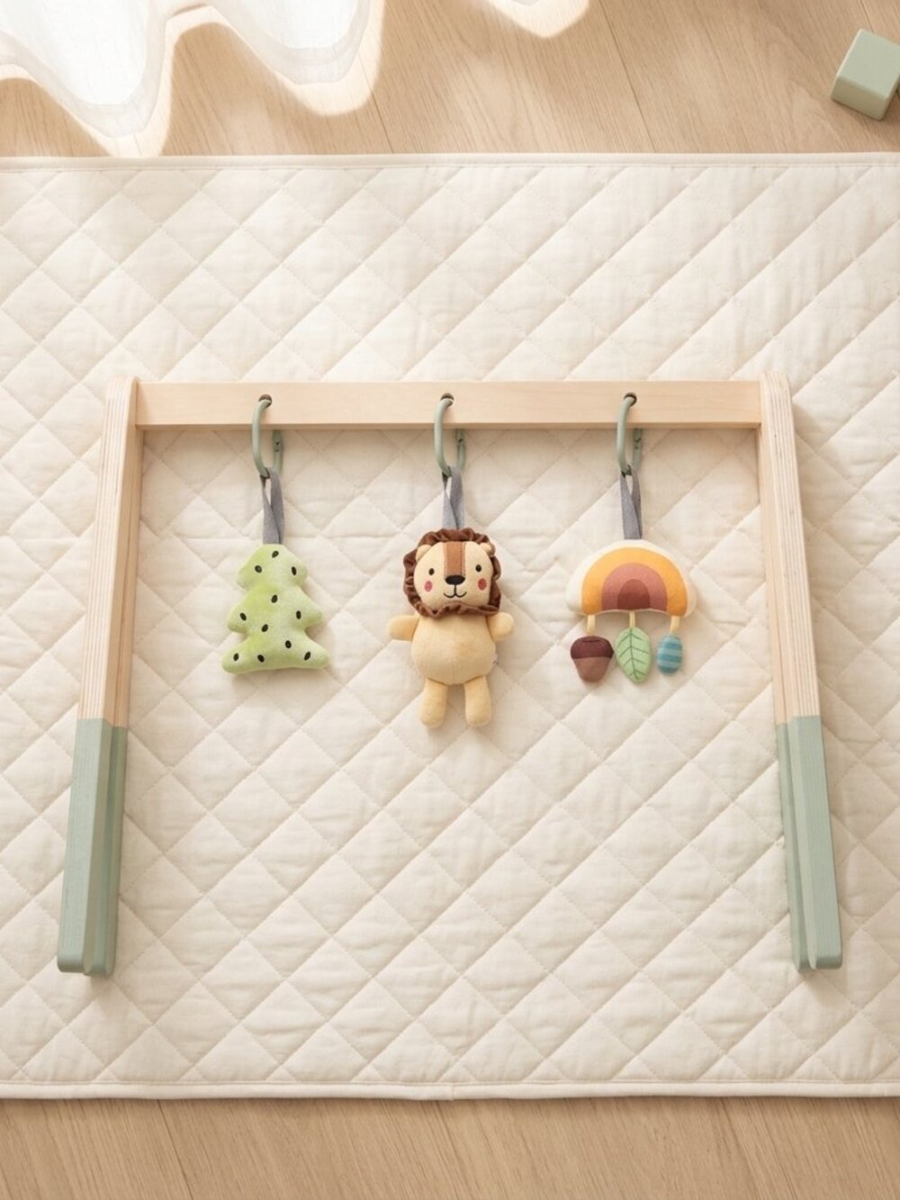 Brand New Wooden Baby Gym - Montessori Activity Center with Hanging Toys - Picture 4 of 16